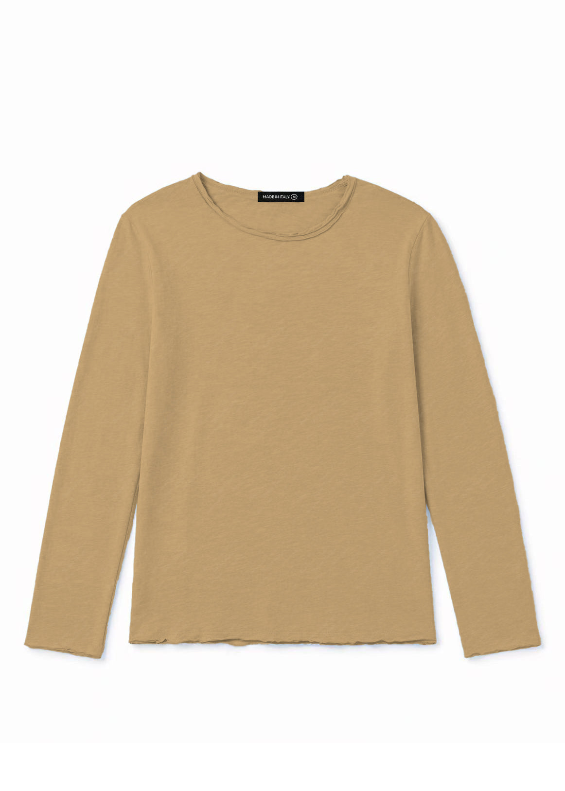 Maglia Uomo 100 Cotone Made in Italy Manica Lunga Casual S 3XL