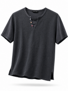T-Shirt Uomo 100% Cotone Made in Italy | Casual Estiva Nero