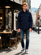 Parka Uomo Imbottito Invernale – Giacca Tecnica Impermeabile e Antivento cb/090