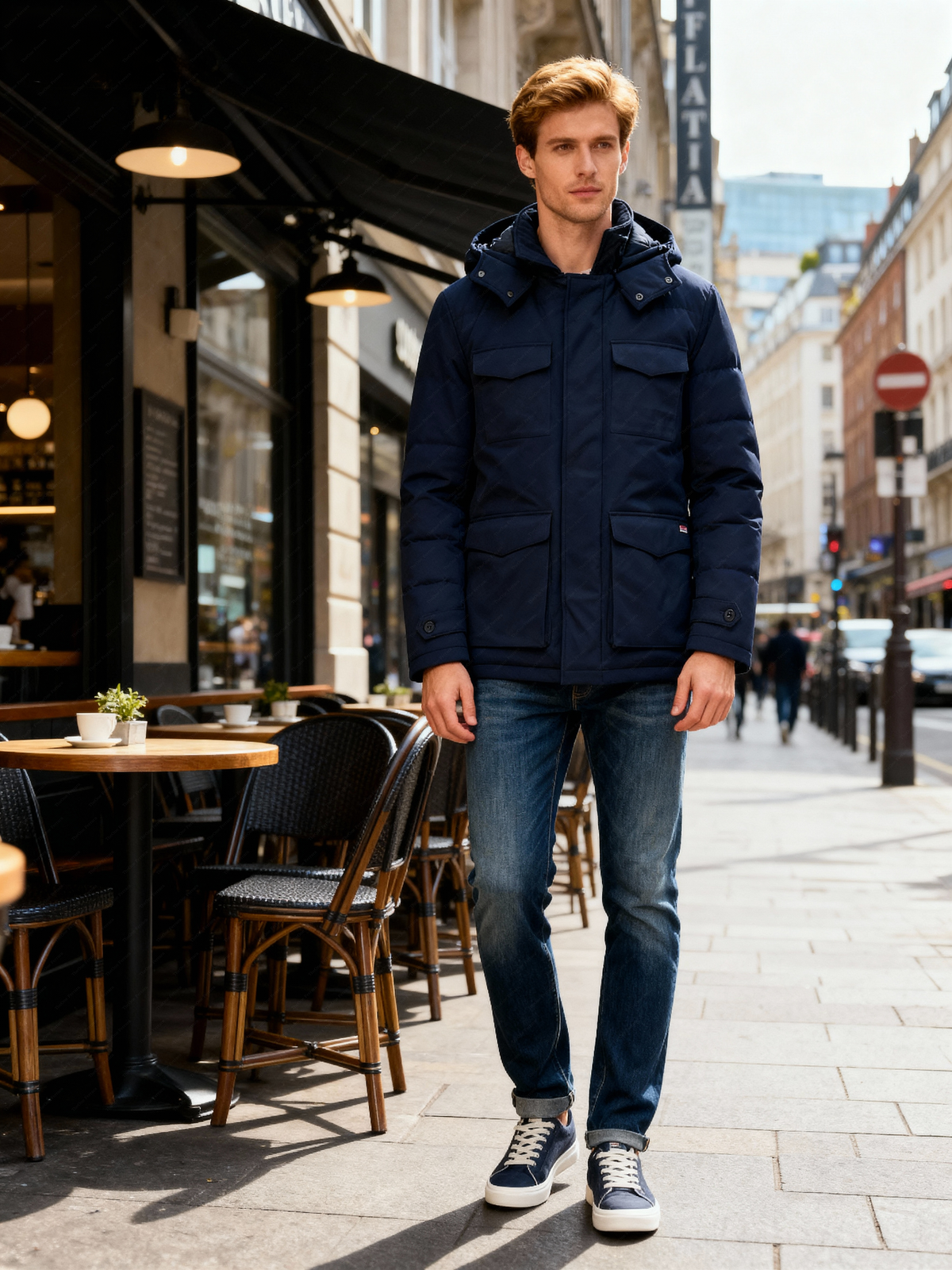 Parka Uomo Imbottito Invernale – Giacca Tecnica Impermeabile e Antivento cb/090