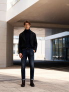 Jeans Uomo Slim Fit Elasticizzato – Denim Blu Lavato, Casual e Versatile-3507
