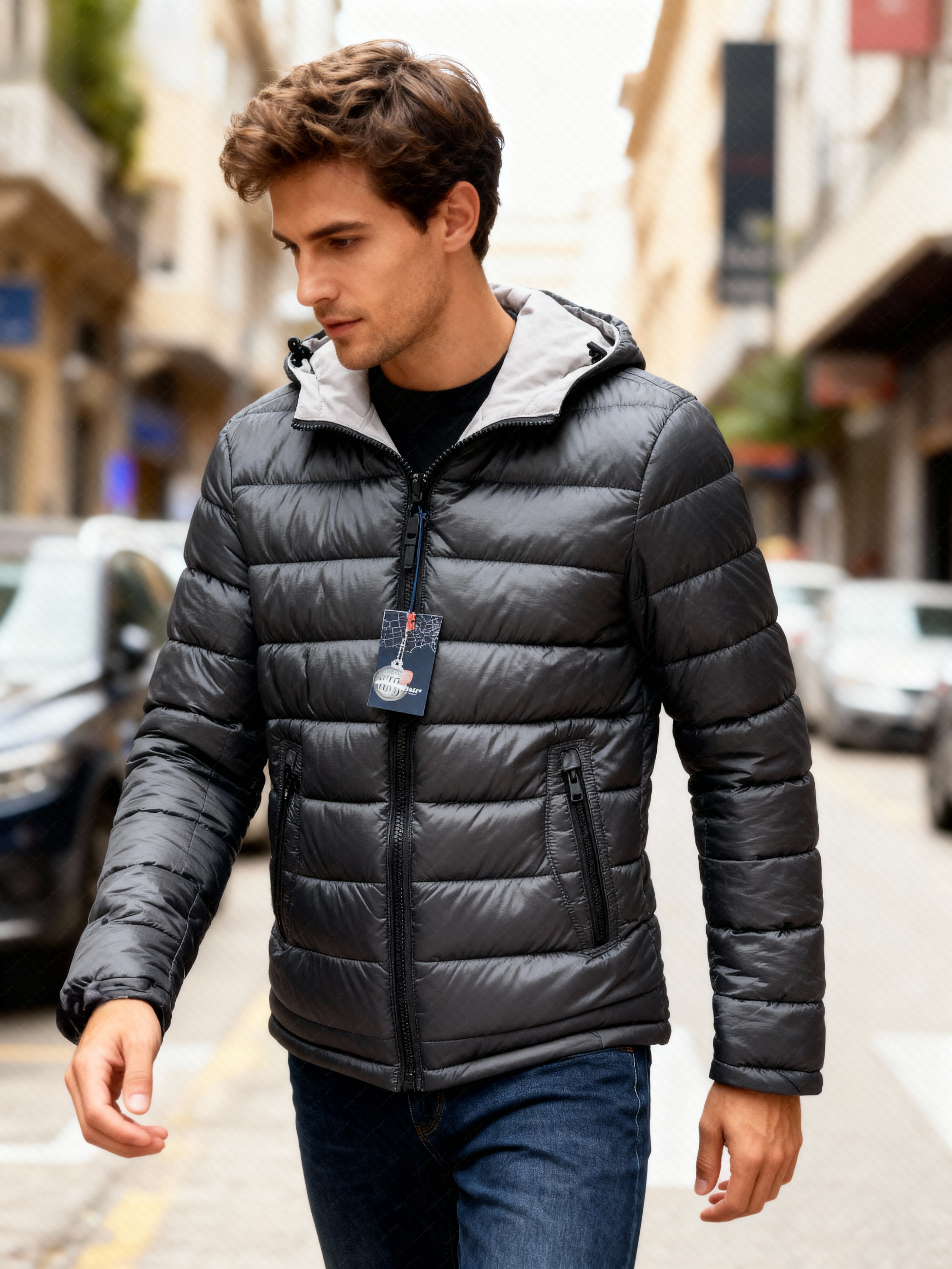 Giubbotto Uomo Reversibile – Piumino Leggero 2-in-1 Impermeabile 904