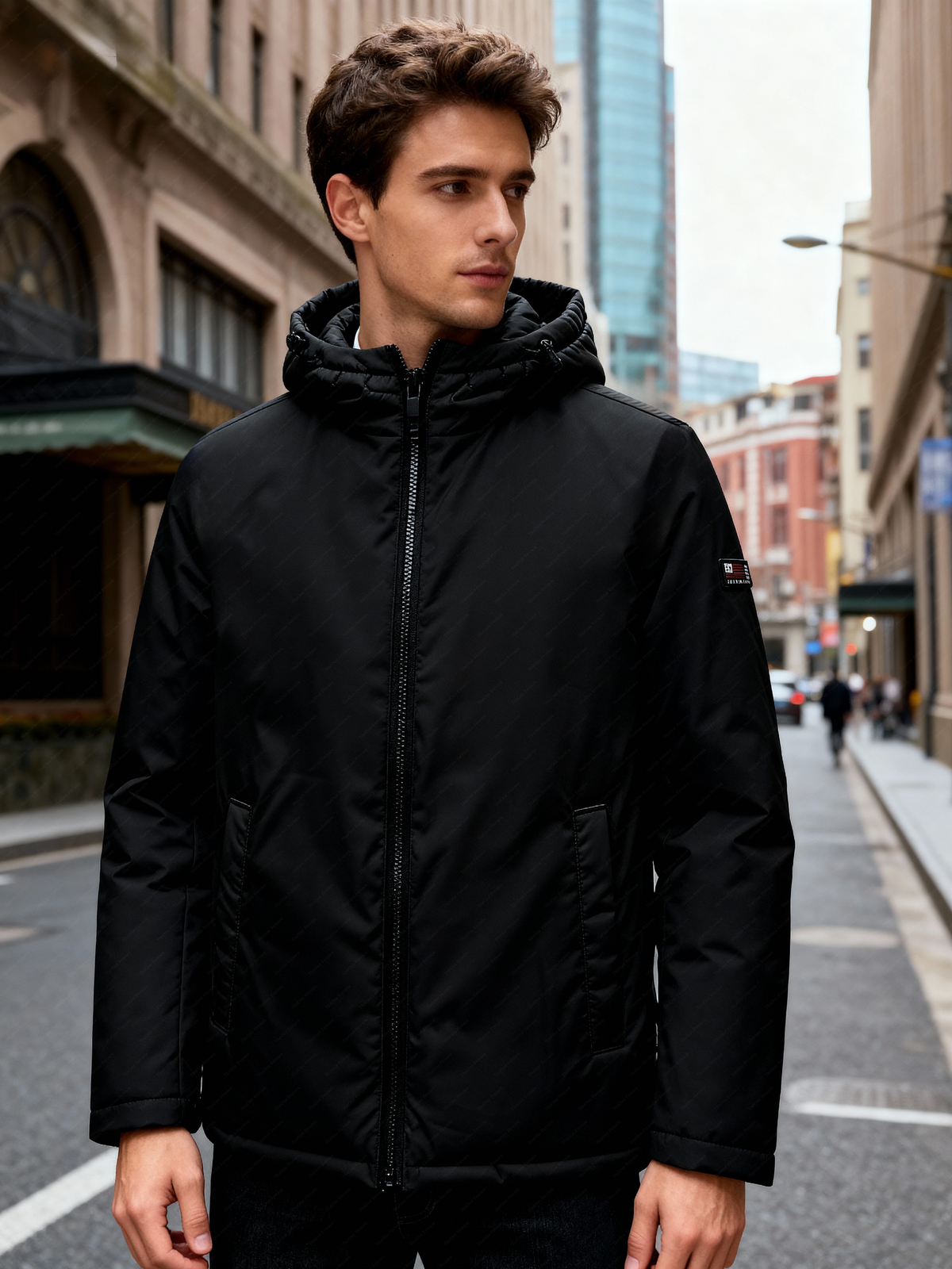 Giubbotto Uomo Reversibile – Piumino Leggero 2-in-1 Impermeabile 904 Nero