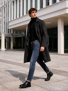 Jeans Uomo Regular Fit in Denim Elasticizzato – Lavaggio Blu Classico, Comodi e Versatili-3527