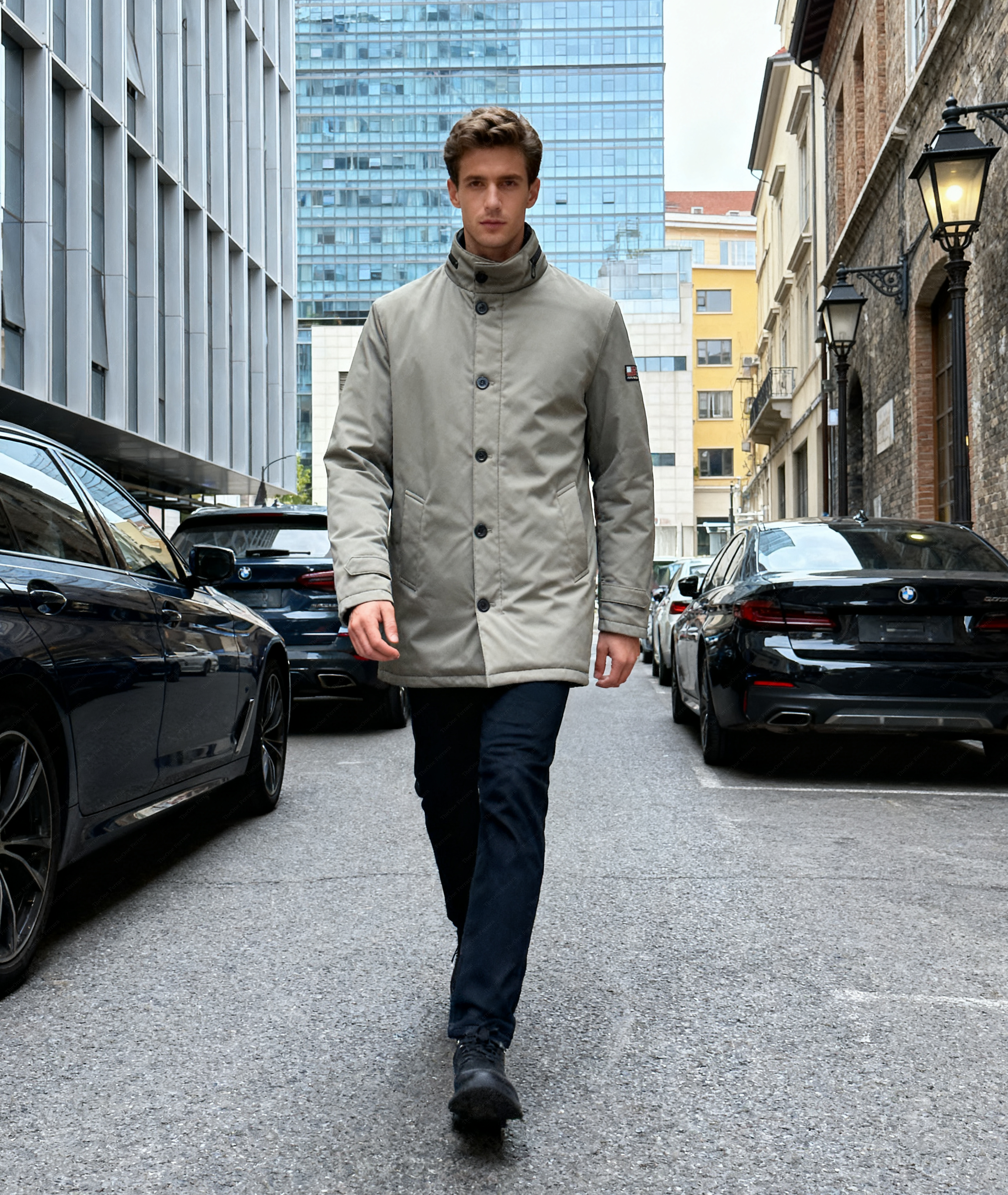 Giacca Tecnica Uomo con Imbottitura Interna Integrata – Cotton Belt Grigio chiaro M