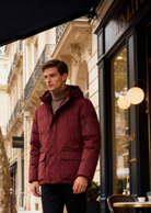 Giubbotto Invernale Tecnico con Imbottitura Termica – Cappuccio, Antivento e Idrorepellente 0002813 rosso mattone