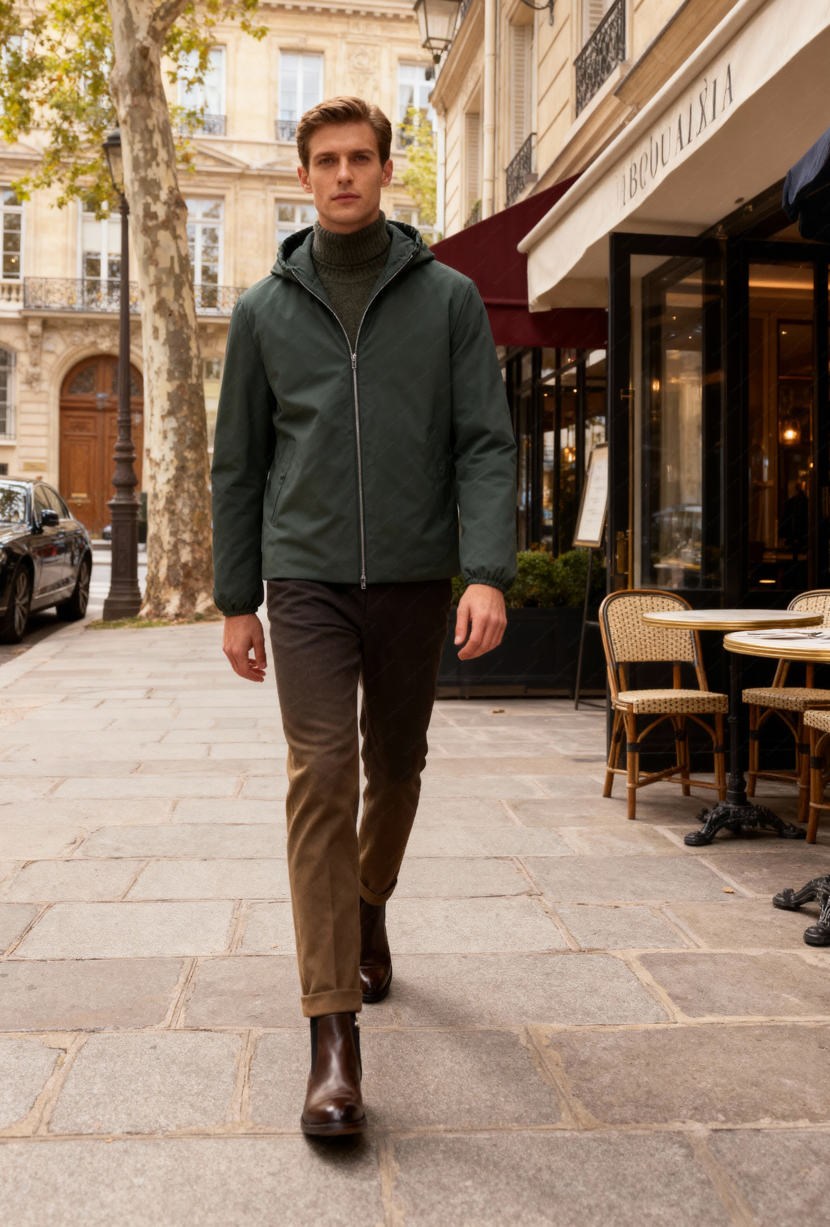 Giubbotto Tecnico Invernale con Cappuccio – Antivento, Idrorepellente, Leggero e Caldo 0002814 ceneri verde XL