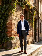 Giacca Impermeabile Leggera Uomo – Eleganza Italiana DI LORENZO T715 Blue notte