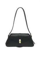 Borsa a Tracolla da Donna in Vera Pelle, Formato Lungo, Made in Italy – art. 112749 Nero