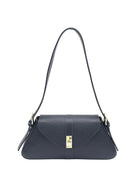 Borsa a Tracolla da Donna in Vera Pelle, Formato Lungo, Made in Italy – art. 112749 Blue notte