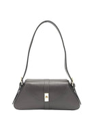 Borsa a Tracolla da Donna in Vera Pelle, Formato Lungo, Made in Italy – art. 112749 Marrone scuro