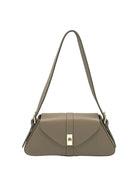 Borsa a Tracolla da Donna in Vera Pelle, Formato Lungo, Made in Italy – art. 112749 Kakhi