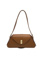 Borsa a Tracolla da Donna in Vera Pelle, Formato Lungo, Made in Italy – art. 112749 Marrone