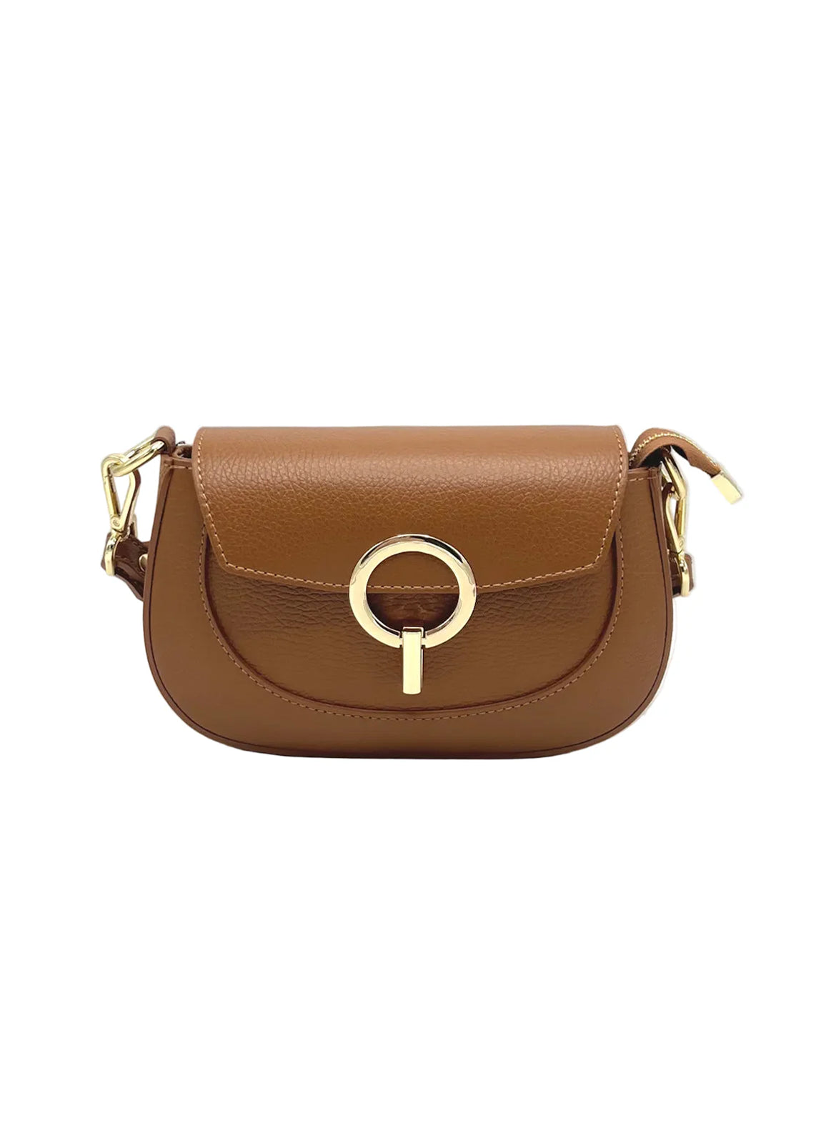 Borsa a Tracolla da Donna in Vera Pelle, 2 Tracolle Removibili, Made in Italy – art. 112735 Marrone - 378