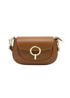 Borsa a Tracolla da Donna in Vera Pelle, 2 Tracolle Removibili, Made in Italy – art. 112735 Marrone - 378