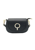 Borsa a Tracolla da Donna in Vera Pelle, 2 Tracolle Removibili, Made in Italy – art. 112735 Nero