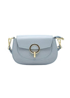 Borsa a Tracolla da Donna in Vera Pelle, 2 Tracolle Removibili, Made in Italy – art. 112735 Pietra Azzurra - 374