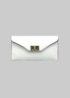 Pochette Convertibile in Vera Pelle con Catena Removibile, Made in Italy – art. 112734 Bianco