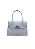 Borsa a Tracolla da Donna in Vera Pelle, Tracolla Removibile, Made in Italy – art. 112598 Azzuro