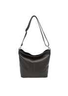 Borsa a Tracolla da Donna in Vera Pelle, Formato Verticale, Tracolla Removibile, Made in Italy – art. 112453 Marrone scuro