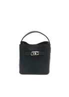 Mini borsa a tracolla da donna in vera pelle, Made in Italy, art. 112726 Nero
