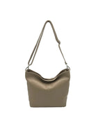 Borsa a Tracolla da Donna in Vera Pelle, Formato Verticale, Tracolla Removibile, Made in Italy – art. 112453 Kakhi