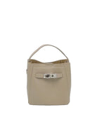 Mini borsa a tracolla da donna in vera pelle, Made in Italy, art. 112726 Kakhi