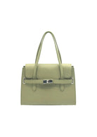 Borsa a Tracolla da Donna in Vera Pelle, Tracolla Removibile, Made in Italy – art. 112598 Verde.Bottiglia