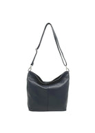 Borsa a Tracolla da Donna in Vera Pelle, Formato Verticale, Tracolla Removibile, Made in Italy – art. 112453 Blue Geranio