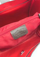 Borsa a Mano in Vera Pelle e Camoscio, Tracolla Removibile, Made in Italy – art. 112752