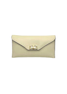 Pochette Convertibile in Vera Pelle con Catena Removibile, Made in Italy – art. 112734 Beige