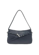 Borsa a Tracolla da Donna in Vera Pelle, Slim Design, Made in Italy – art. 112748 Blue notte