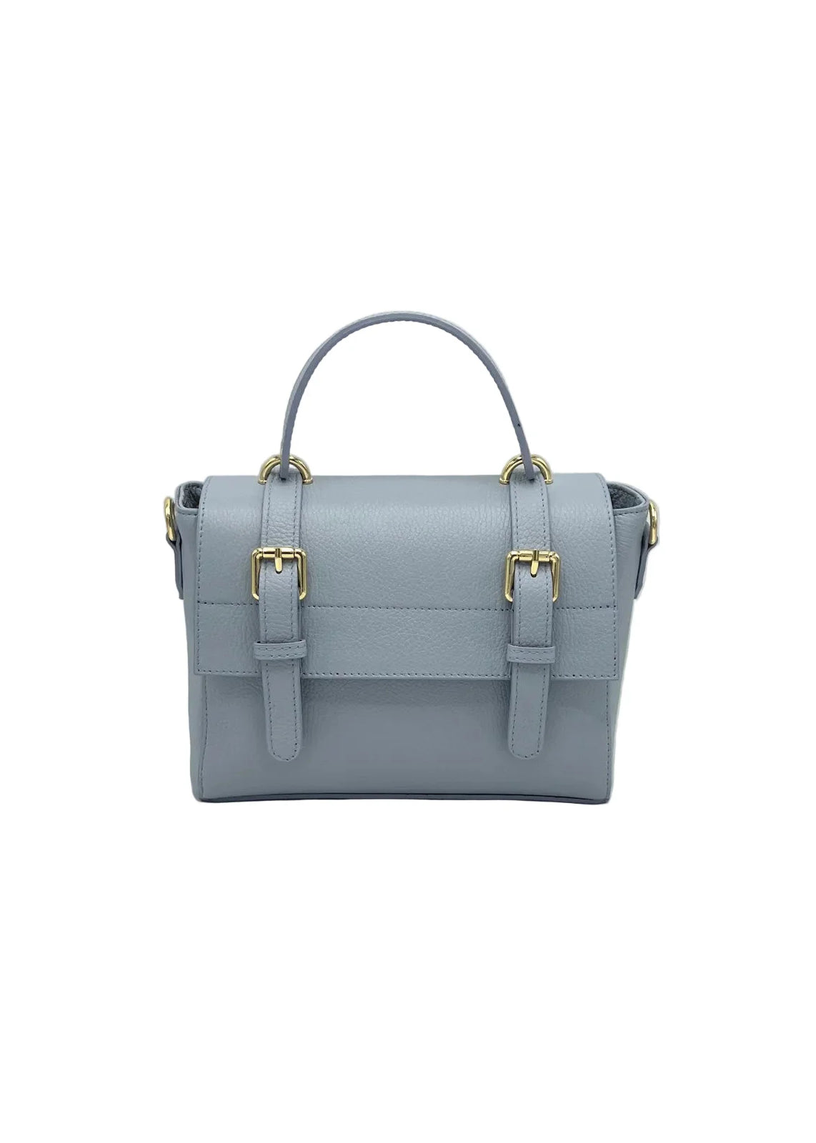 Borsa a Mano Classica da Donna in Vera Pelle, Tracolla Removibile, Made in Italy – art. 112730 Denim Blue