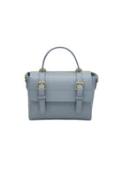 Borsa a Mano Classica da Donna in Vera Pelle, Tracolla Removibile, Made in Italy – art. 112730 Denim Blue