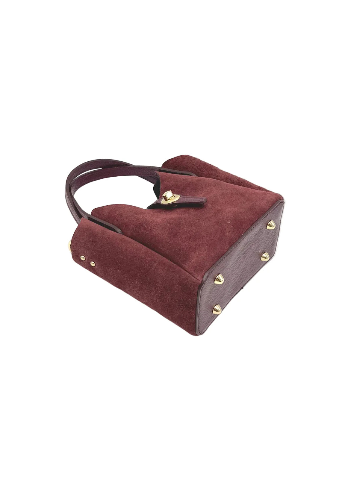 Borsa a Tracolla da Donna in Vera Pelle e Camoscio, Tracolla Removibile, Made in Italy – art. 112750