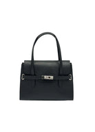 Borsa a Tracolla da Donna in Vera Pelle, Tracolla Removibile, Made in Italy – art. 112598 Nero