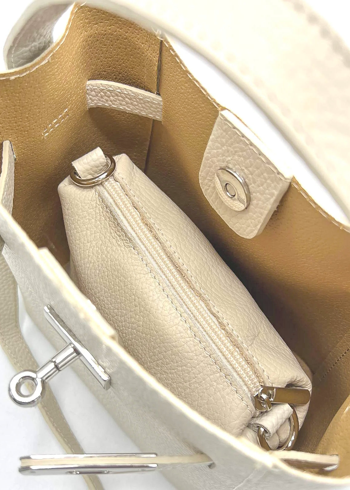 Mini borsa a tracolla da donna in vera pelle, Made in Italy, art. 112726