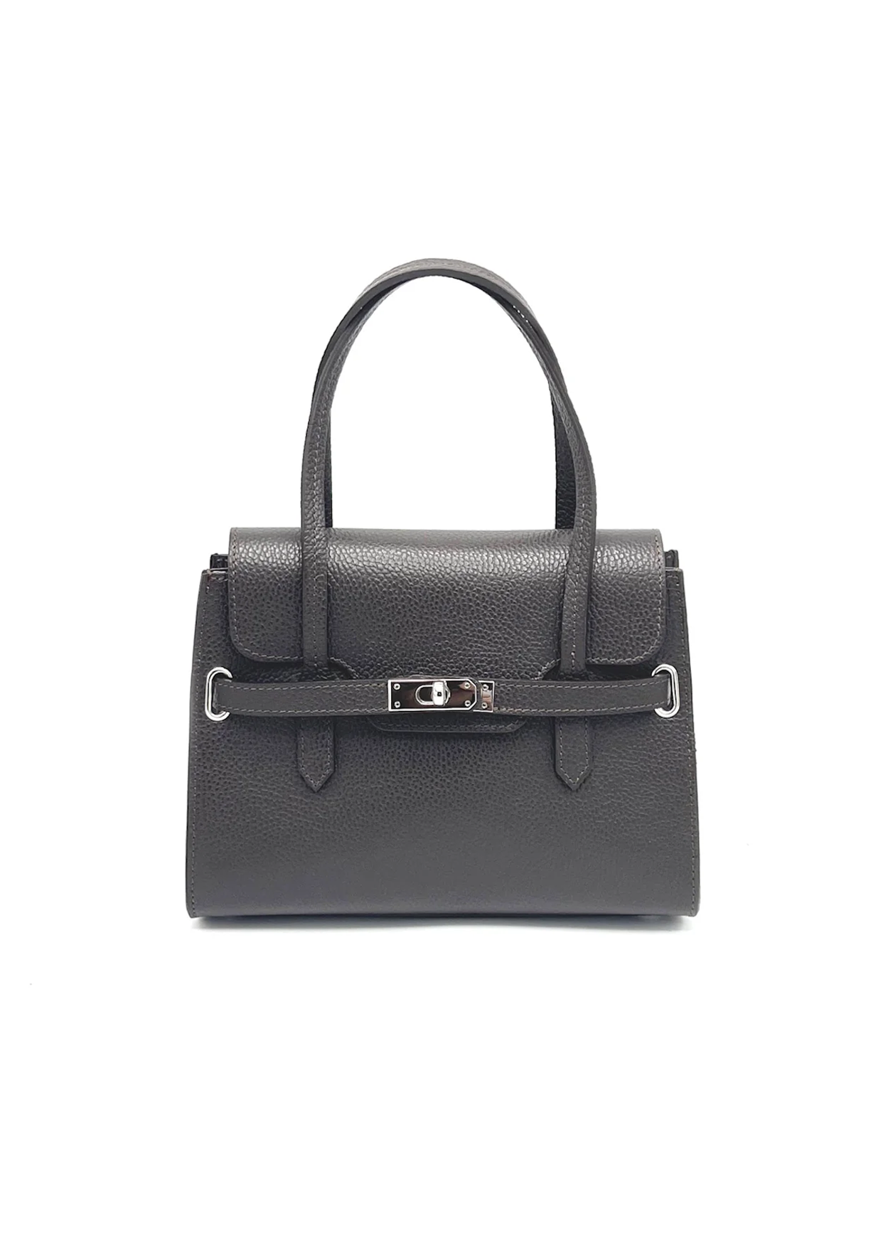 Borsa a Tracolla da Donna in Vera Pelle, Tracolla Removibile, Made in Italy – art. 112598 Marrone scuro