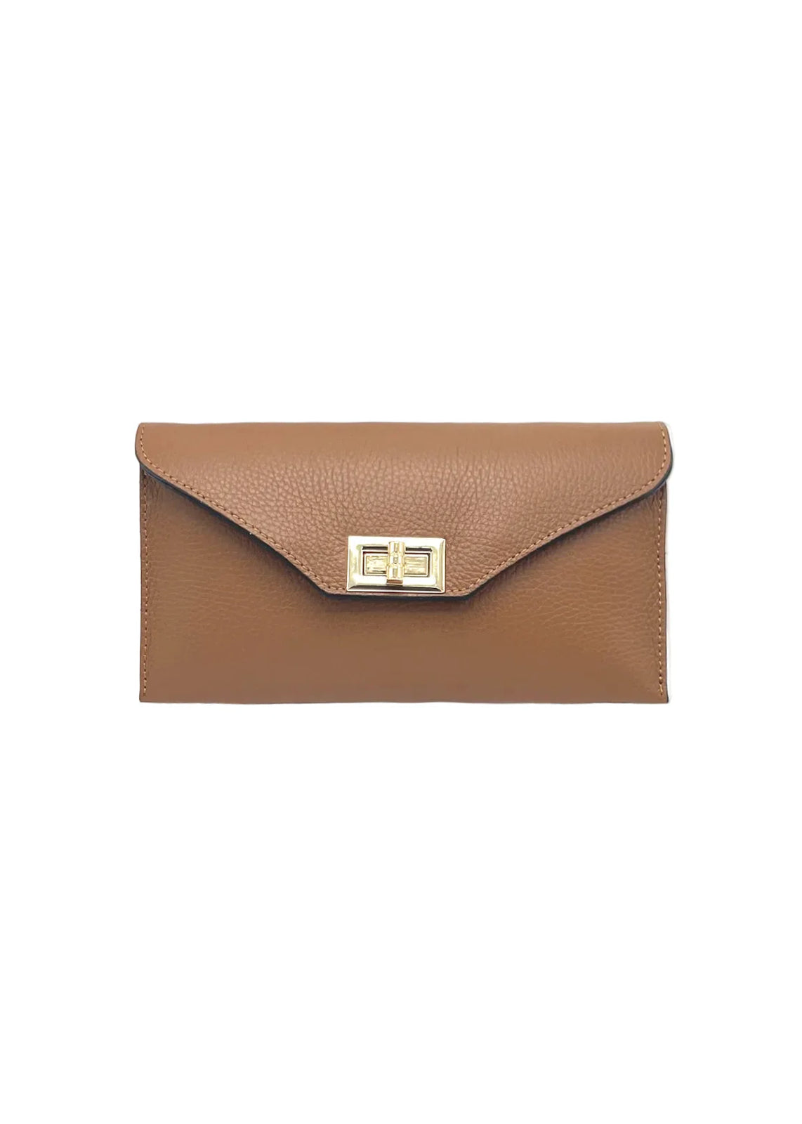 Pochette Convertibile in Vera Pelle con Catena Removibile, Made in Italy – art. 112734 Marrone - 378