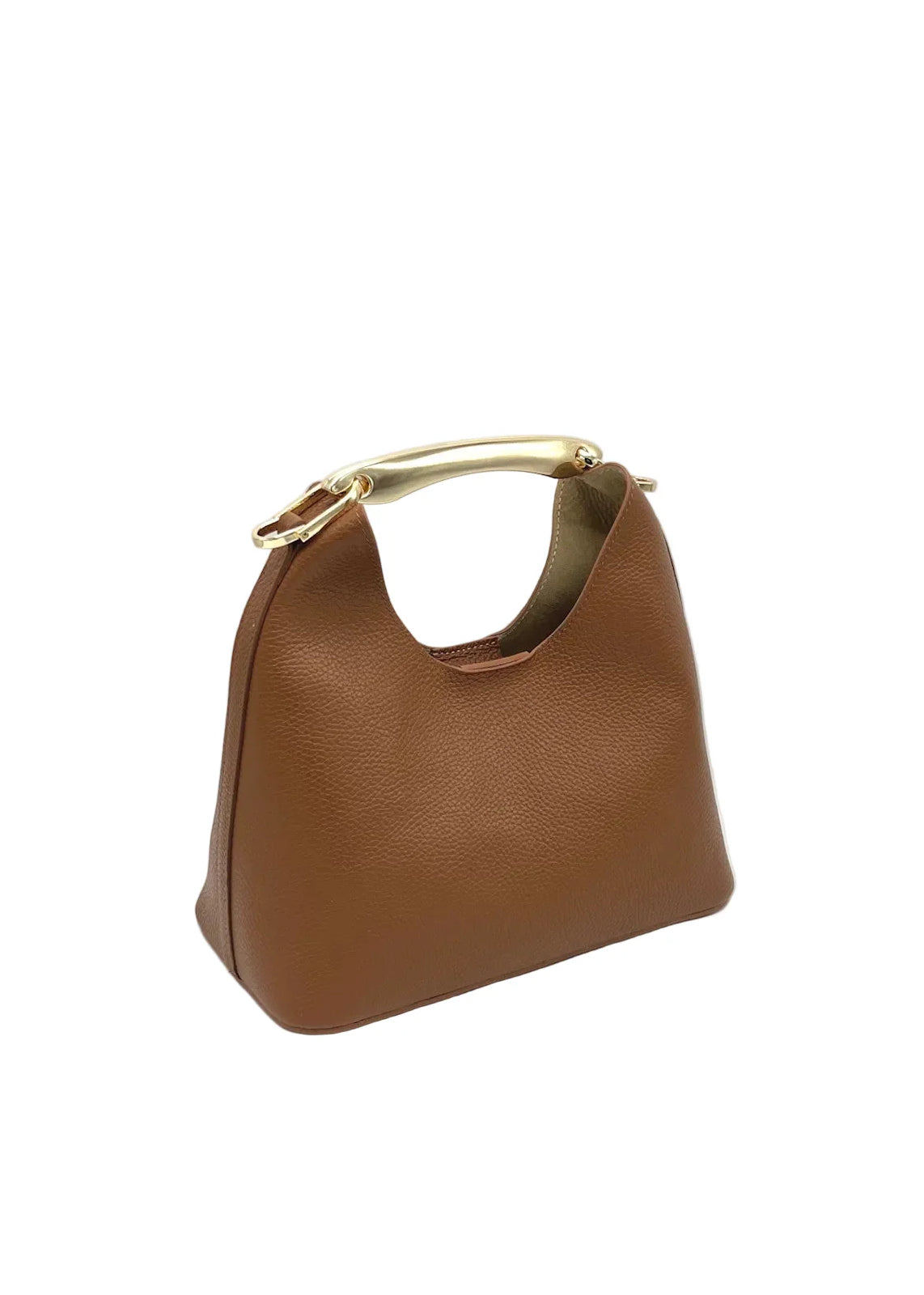 Borsa a Mano da Donna in Vera Pelle, Taglia Media, Tracolla Removibile, Made in Italy – art. 112732 Marrone - 378