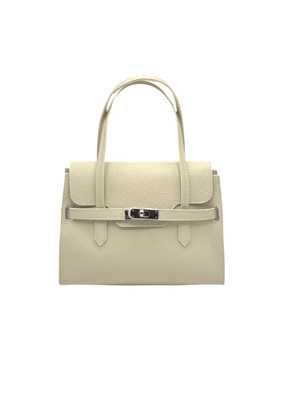 Borsa a Tracolla da Donna in Vera Pelle, Tracolla Removibile, Made in Italy – art. 112598 Beige