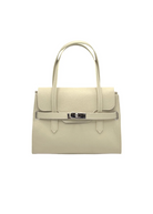 Borsa a Tracolla da Donna in Vera Pelle, Tracolla Removibile, Made in Italy – art. 112598 Beige